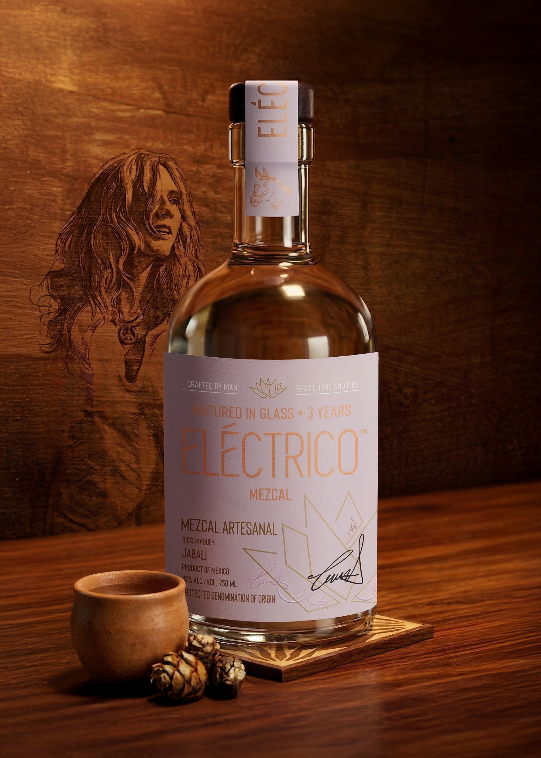 Mezcal Jabalí matured 3 years bottle