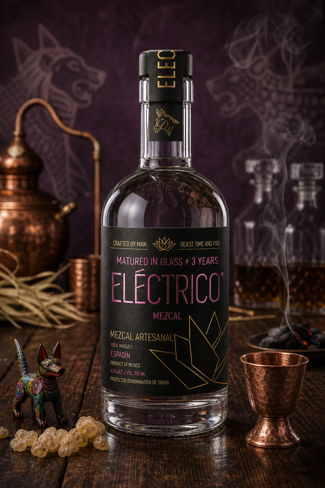 Mezcal Espadín matured 3 years bottle