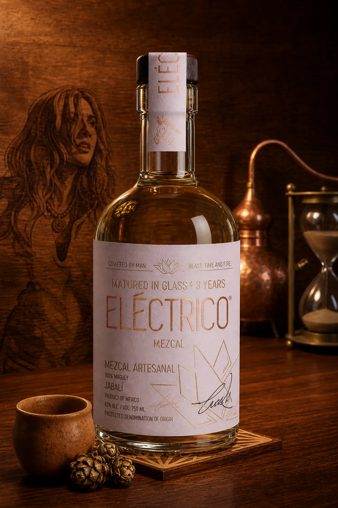 Mezcal Jabalí matured 3 years bottle