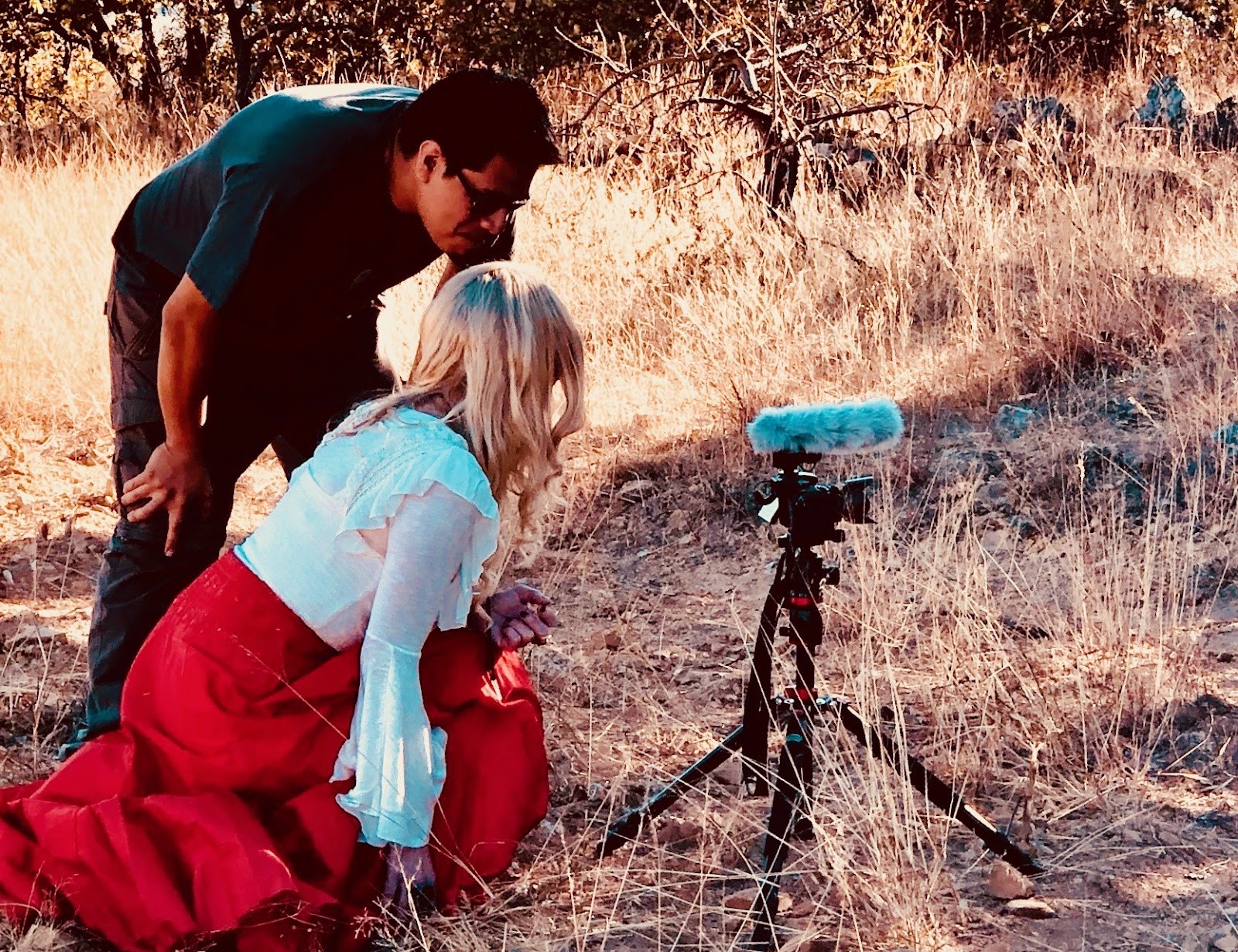 behind the scenes of a shoot