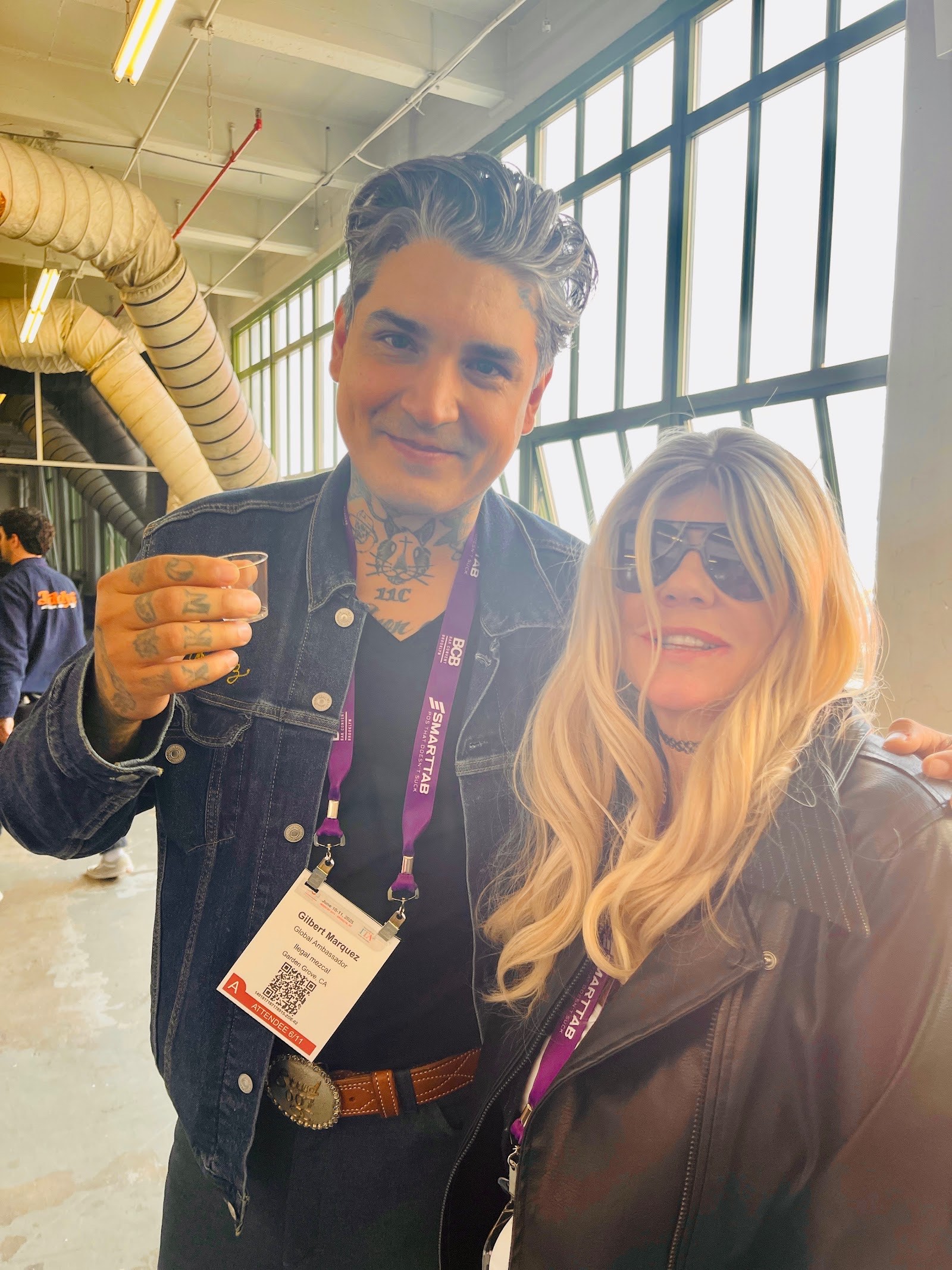 a toast at the trade show