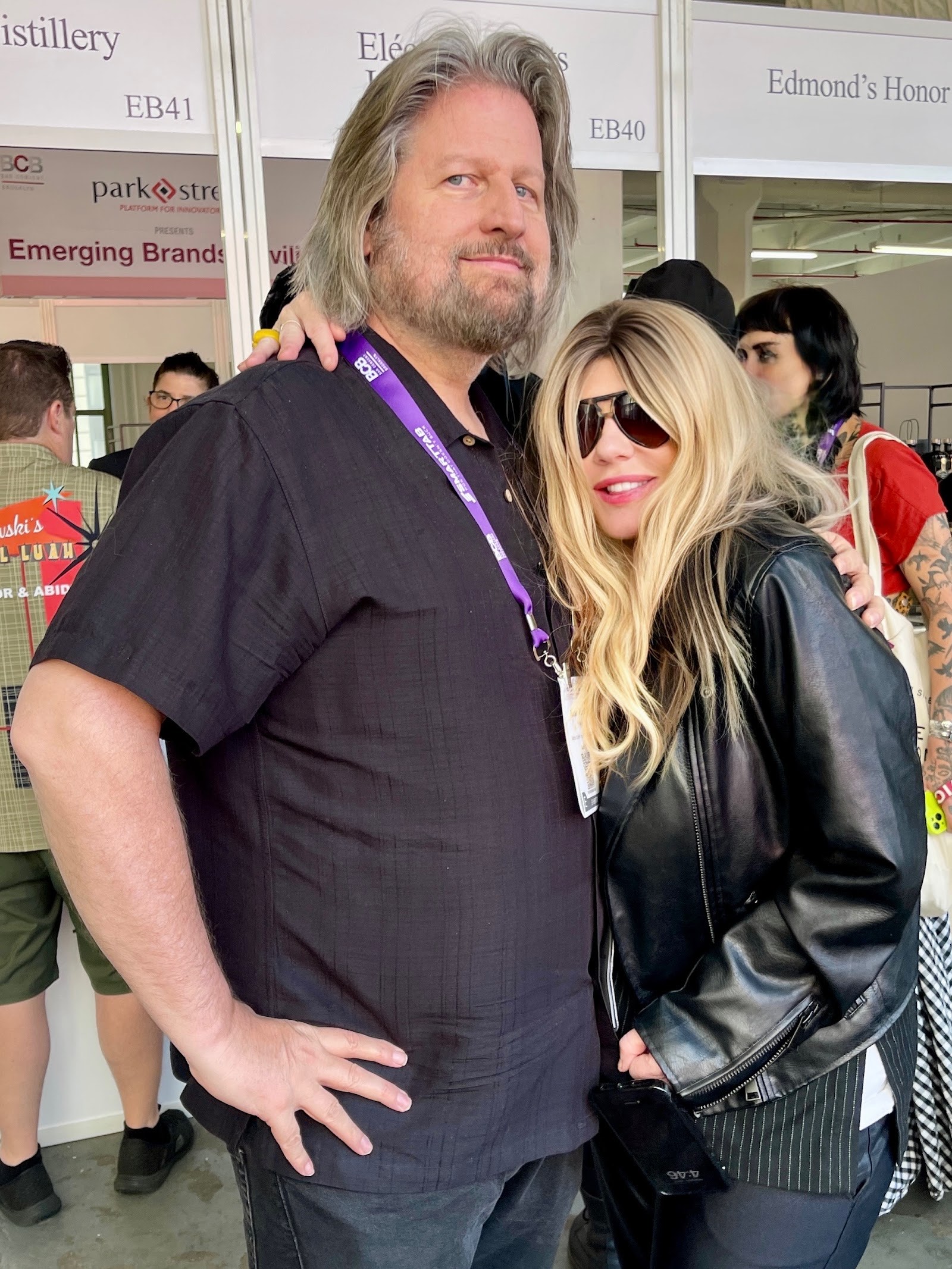at the emerging brands booth