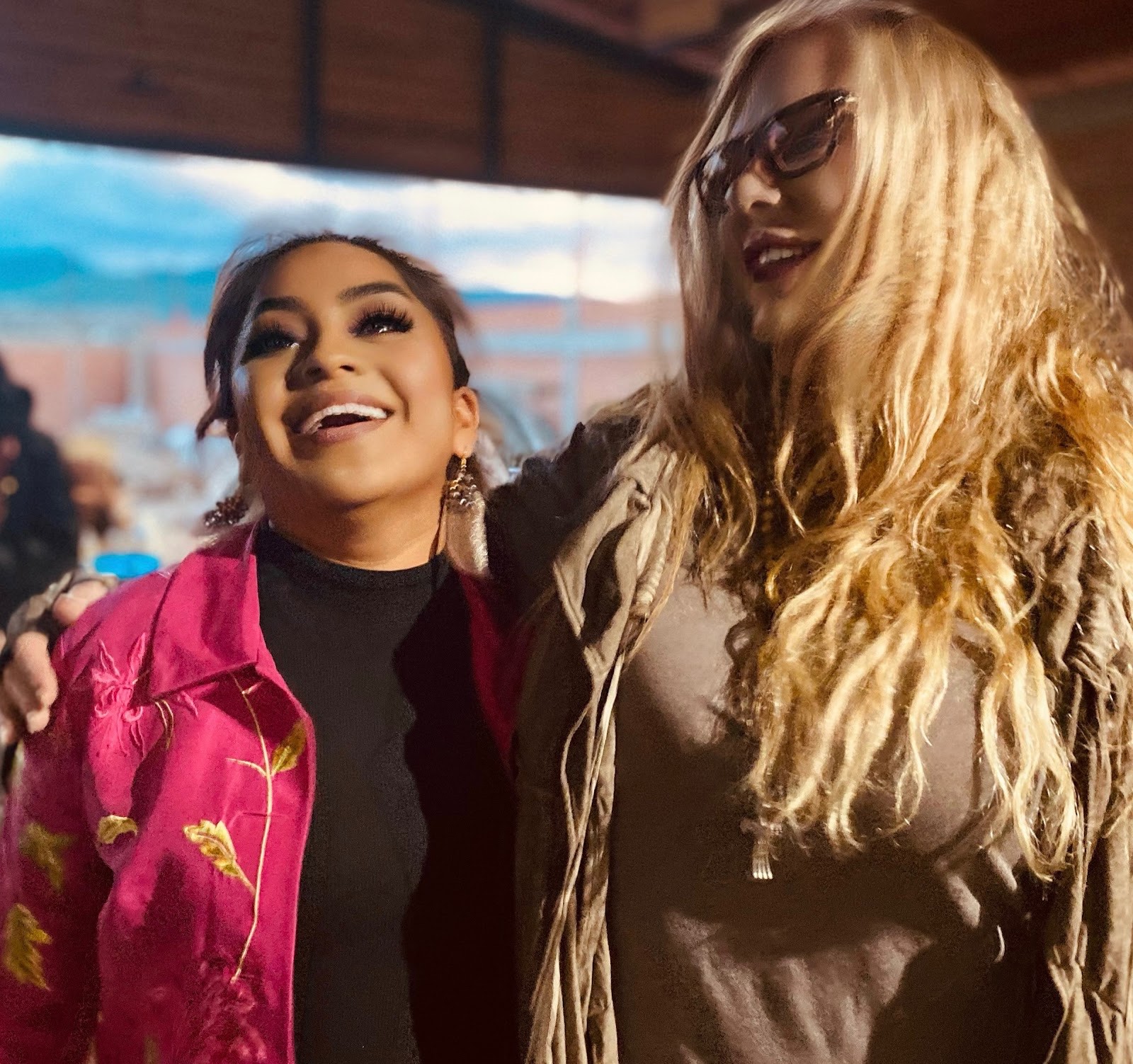 smiles at an event