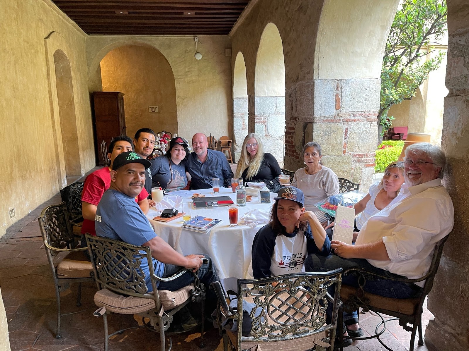 gathered around the table