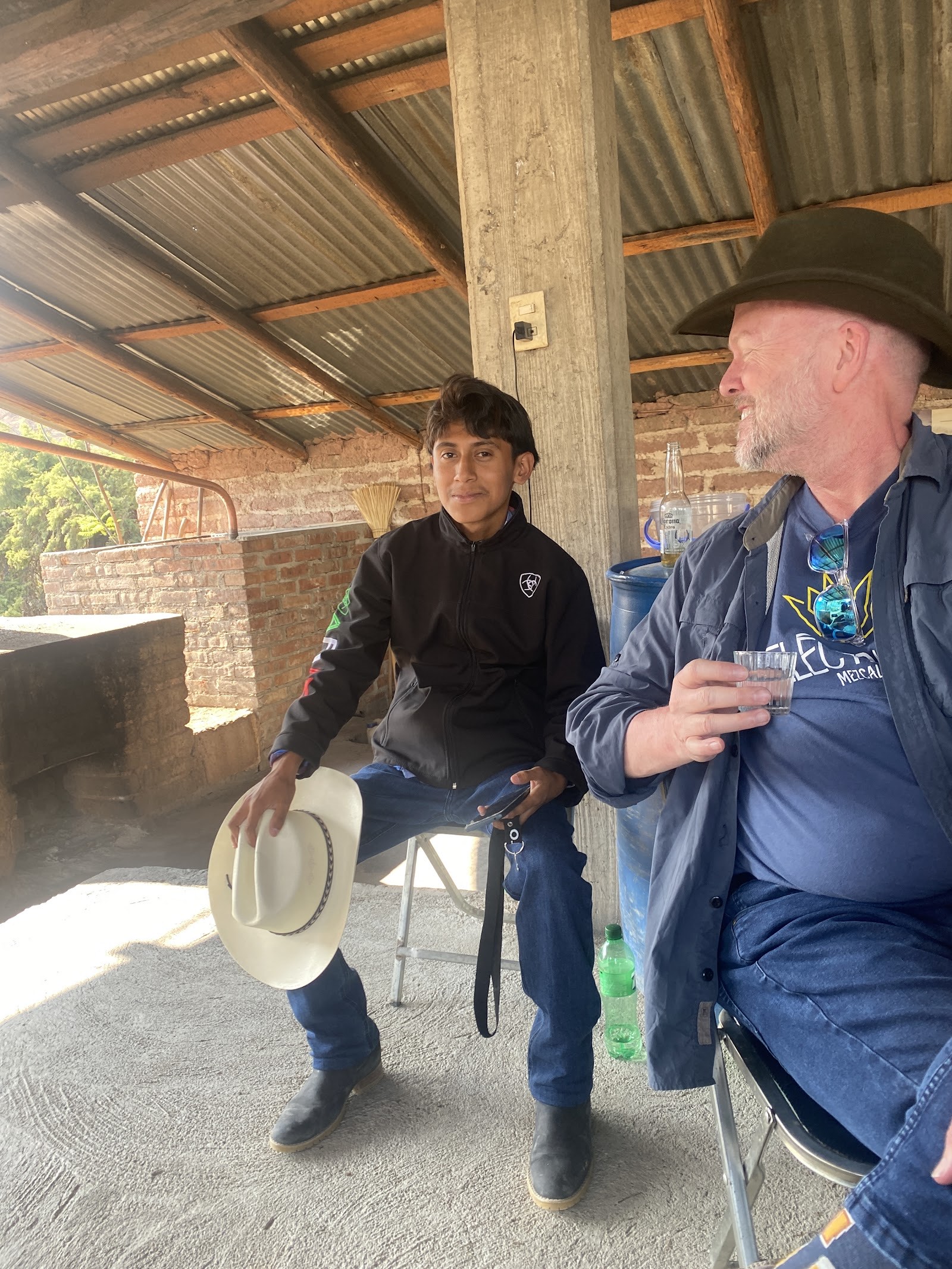conversation at the palenque